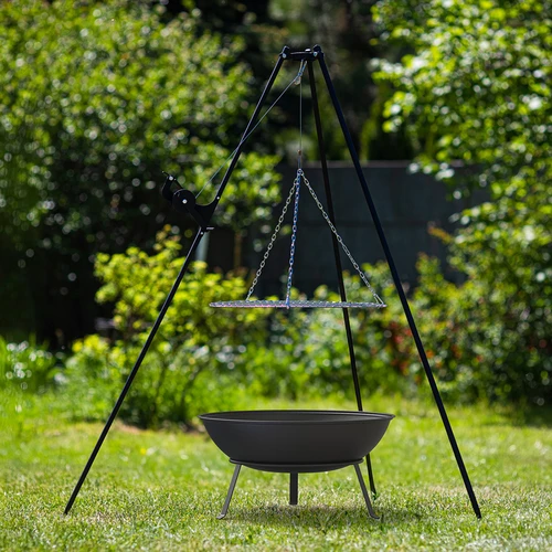Braseiro de jardim com grelha, Ø55 cm, redondo, em forma de taça - 10
