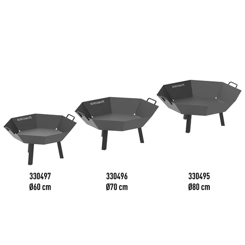 Braseiro de jardim Ø 70 cm - estilo loft - 21