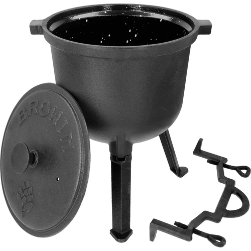 Caldeirão de caça em ferro fundido com interior esmaltado, 8 L - 3