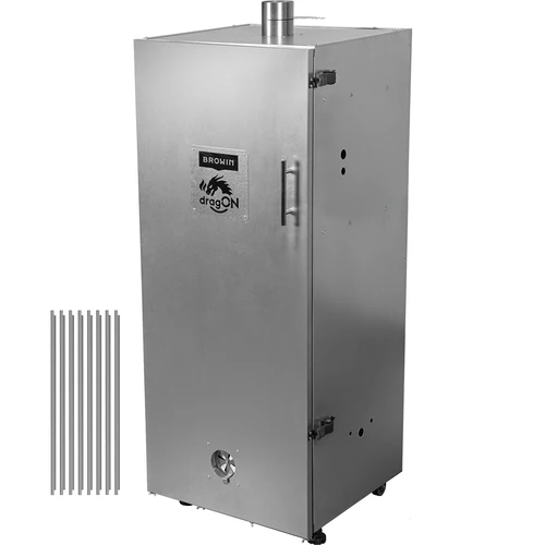 Câmara de fumagem metálica 220 L, com rodas