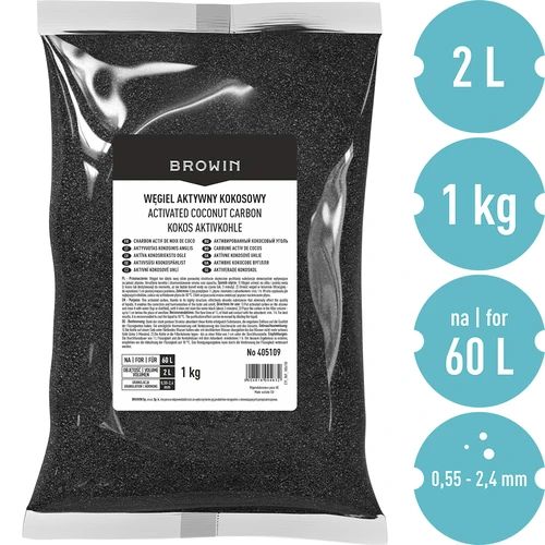 Carvão ativado de casca de coco 1 kg - 3