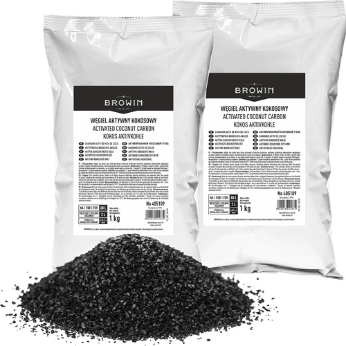 Carvão ativado de coco 1 kg x 2 - conjunto