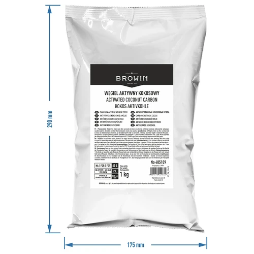 Carvão ativado de coco 1 kg x 4 - conjunto - 5