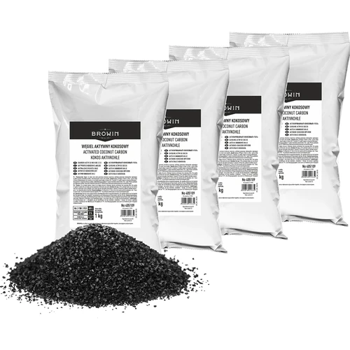 Carvão ativado de coco 1 kg x 4 - conjunto