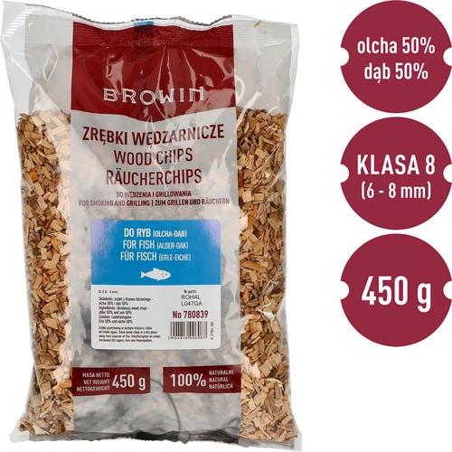 Cavacos para fumagem/grelhar, 50% carvalho + 50% amieiro, 450 g, classe 8 - 3