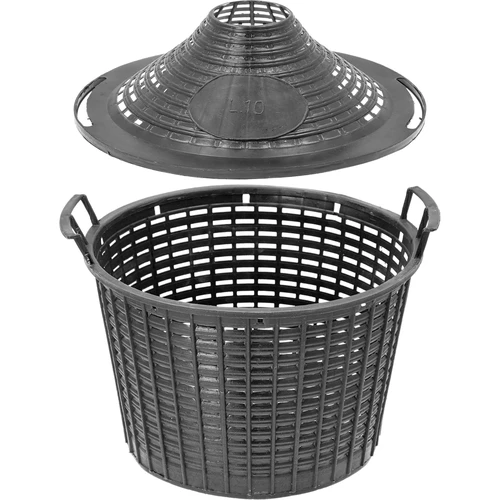 Cesto de jardim em plástico, com tampa, para garrafão de 10 L - 2