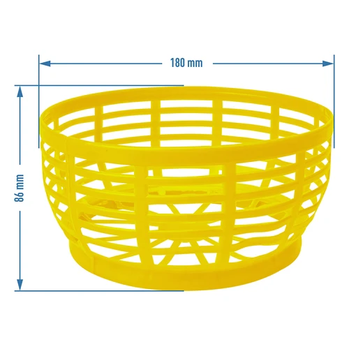 Cesto plástico para Dam 5 L, amarelo - 4