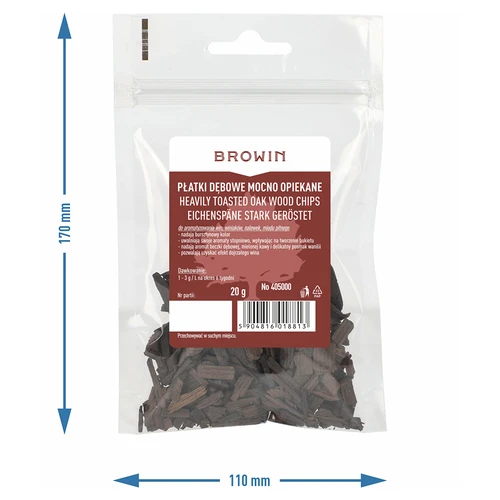 Chips de carvalho de tosta forte, 20 g - 7