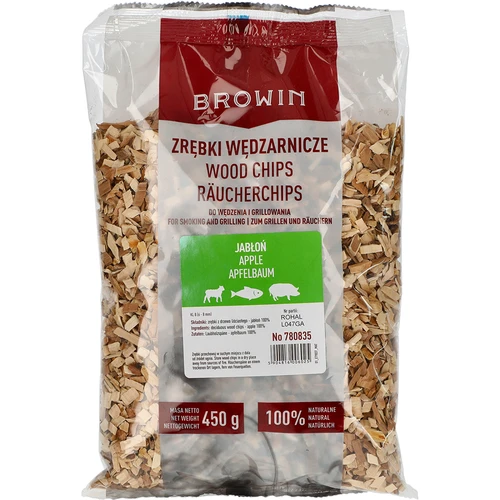 Chips de macieira para fumagem/grelhar, 450 g, cl. 8