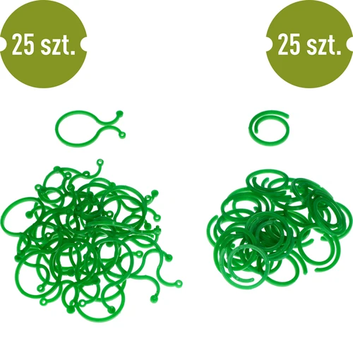 Clips plásticos para prender plantas, sortido 50 unidades - 2