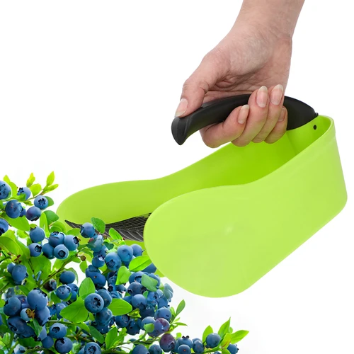 Colhedor de pequenos frutos, verde, em plástico - 6