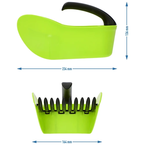 Colhedor de pequenos frutos, verde, em plástico - 9