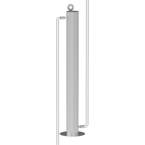 Coluna de filtração em aço inoxidável, suspensa, com acessórios e carvão ativado incluídos - 2