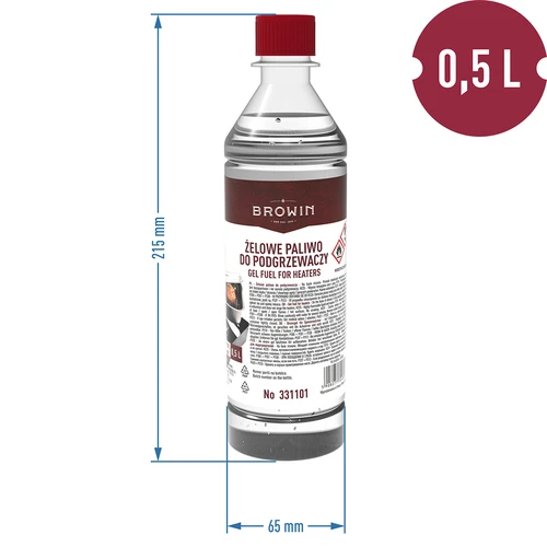 Combustível em gel para queimadores de fumador - 0,5 L - 2