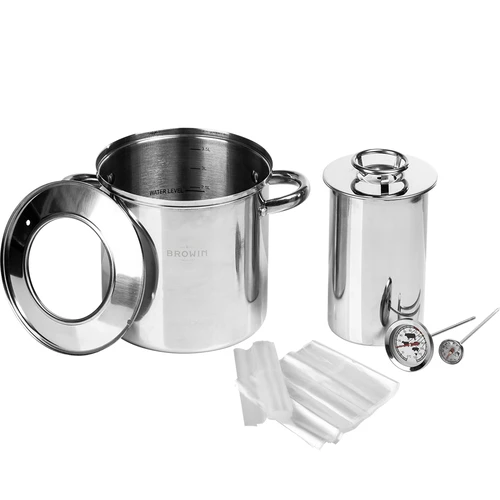 Conjunto com camisa de água-cozedor de fiambre 1,5 kg + panela