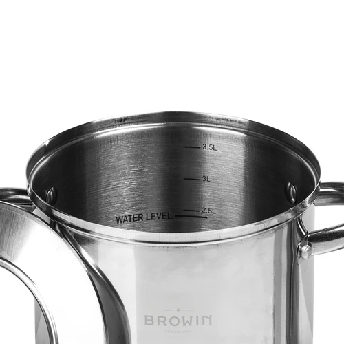 Conjunto com camisa de água-cozedor de fiambre 1,5 kg + panela - 4