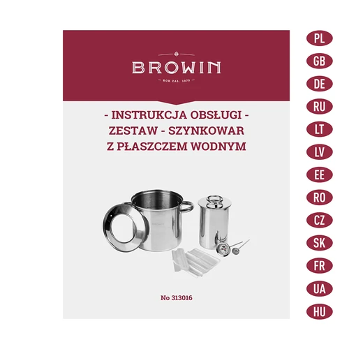 Conjunto com camisa de água-cozedor de fiambre 1,5 kg + panela - 13