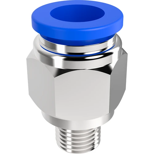 Conjunto: conector de encaixe rápido + válvula de esfera + espigão - 5