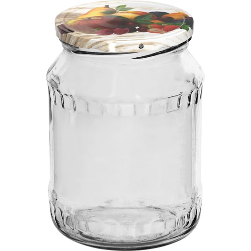 Conjunto de 6 frascos TO 720 ml com tampa colorida fi 82/6 - 2