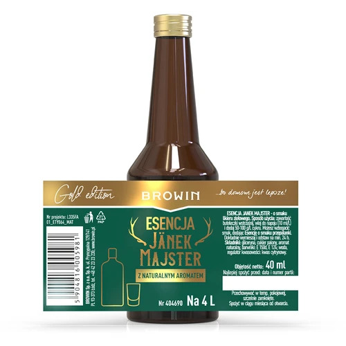 Conjunto de essências Jänek Majster 40 ml + Przepalanka 40 ml - 6