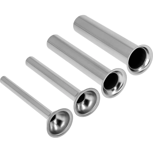 Conjunto de funis em aço inoxidável para máquinas de encher enchidos verticais Browin, compatíveis com 3, 5 e 7 L, 4 peças - 2