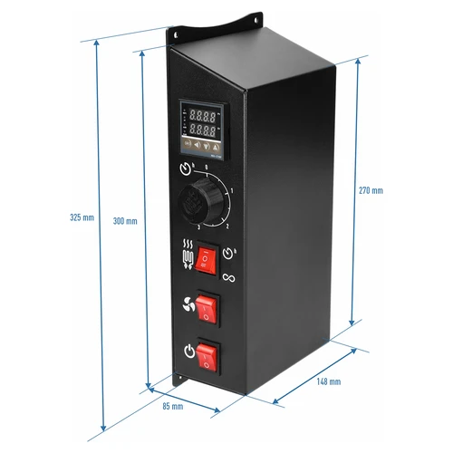 Conjunto de módulos elétricos com controlador digital - dragON 1,5 kW, para fumeiros de jardim - 10
