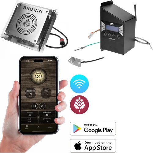 Conjunto de módulos elétricos com controlador Wi‑Fi – dragON IQ 1,5 kW, para fumeiros de jardim