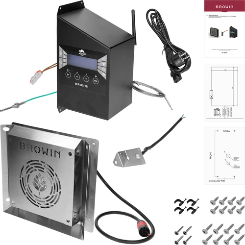Conjunto de módulos elétricos com controlador Wi‑Fi – dragON IQ 1,5 kW, para fumeiros de jardim - 2