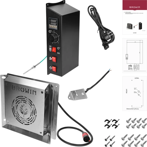 Conjunto dragON para fumeiro — módulos elétricos com controlador digital e gerador de fumo JET 1 LONG - 2