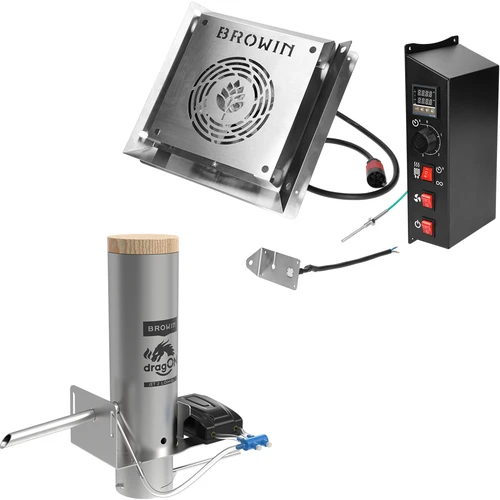 Conjunto dragON para fumeiro – módulos elétricos com controlador digital e gerador de fumo JET 2 LONG