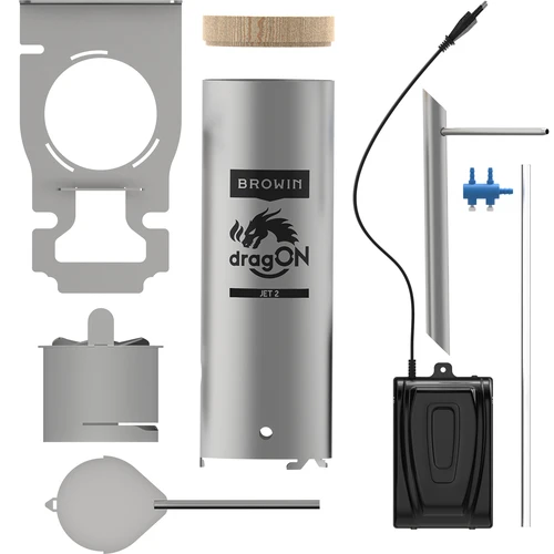 Conjunto dragON para fumeiro - módulos IQ com Wi‑Fi e gerador de fumo JET 2 LONG com cinzeiro - 7