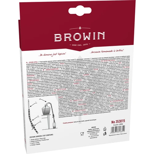 Conjunto para trasfega de vinho com suporte e pinça de fecho - 6