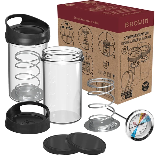 Cozedor de fiambre em vidro – conjunto DUO, para 2 x 450 g - 7