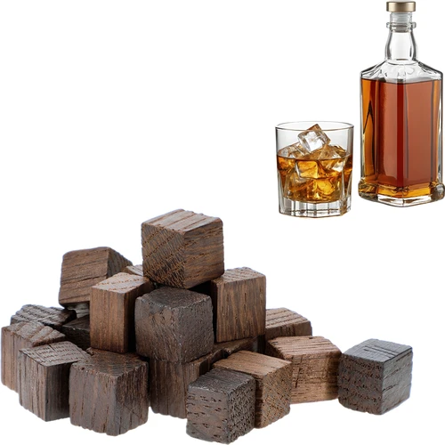 Cubos de carvalho francês, tostagem forte, aromatizados – Whisky, 20 g - 3