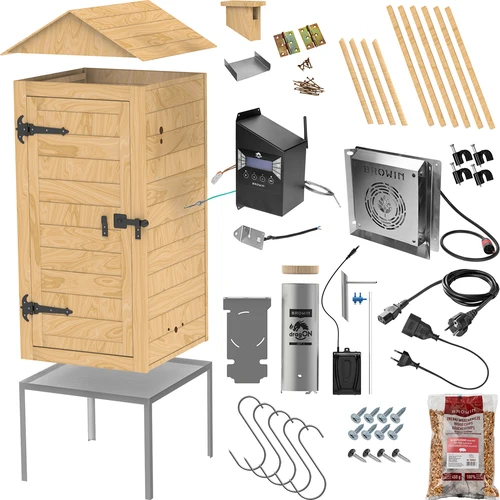 Defumador com Wi‑Fi, 200 L – dragON WOOD 100IQ com módulo elétrico de aquecimento e controlador - 3