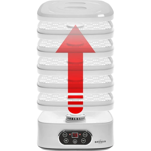 Desidratador para cogumelos, frutas, legumes e ervas com regulação de temperatura, 240 W, branco - 10