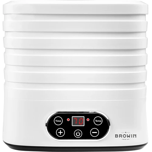 Desidratador para cogumelos, frutas, legumes e ervas com regulação de temperatura, 240 W, branco - 2