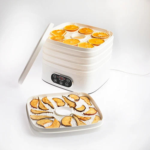 Desidratador para cogumelos, frutas, legumes e ervas com regulação de temperatura, 240 W, branco - 7
