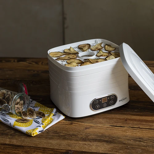 Desidratador para cogumelos, frutas, legumes e ervas com regulação de temperatura, 240 W, branco - 16