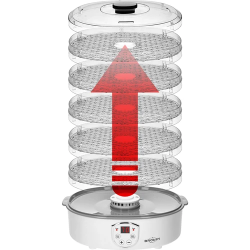 Desidratador para cogumelos, frutas, legumes e ervas com regulação de temperatura, 240 W, transparente - 8