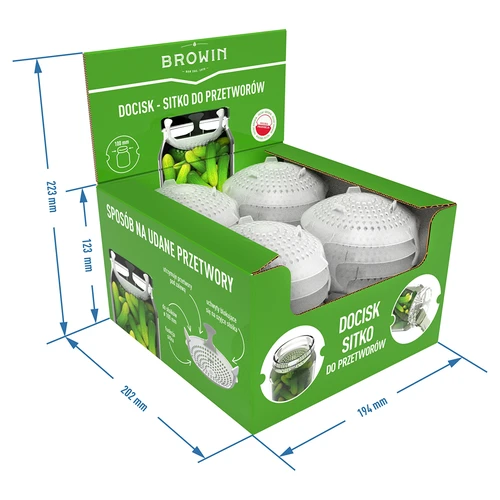 Disco de pressão - grelha para conservas, fermentados e vinagre - para frascos Ø 100 mm - 10