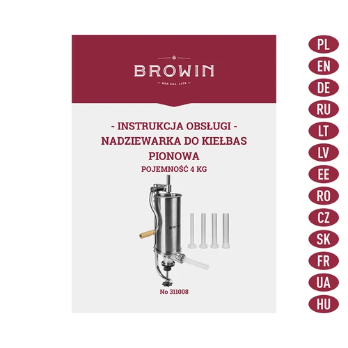 Enchedor vertical para enchidos 4 kg - 9