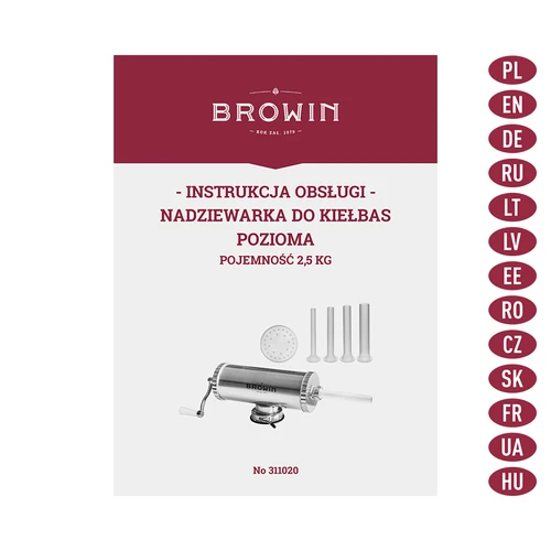 Enchedora horizontal 2,5 kg com pistão em silicone - 9