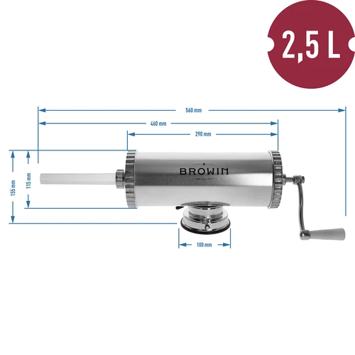 Enchedora horizontal 2,5 kg com pistão em silicone - 10