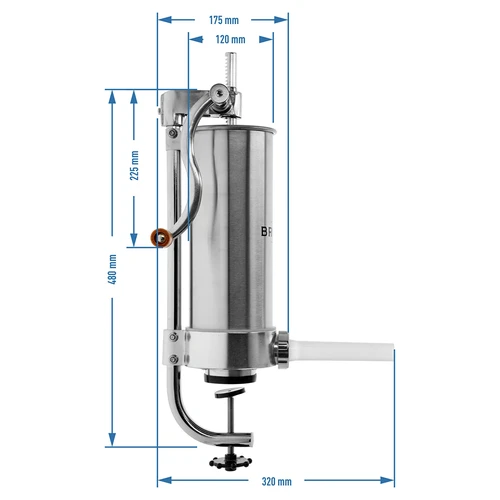 Enchedora vertical 3 kg - 9