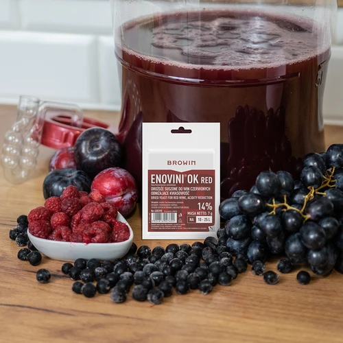 Enovini® OK RED - levedura enológica redutora de acidez 7 g - 5