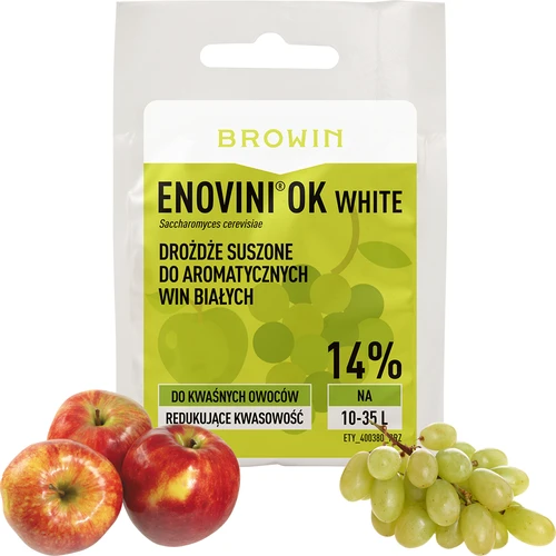 Enovini® OK WHITE - leveduras enológicas redutoras de acidez 7 g - 4