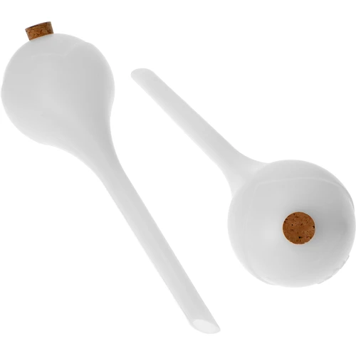 Esferas de rega para plantas, brancas semitransparentes com rolha de cortiça, 400 ml, 4 unid. - 2