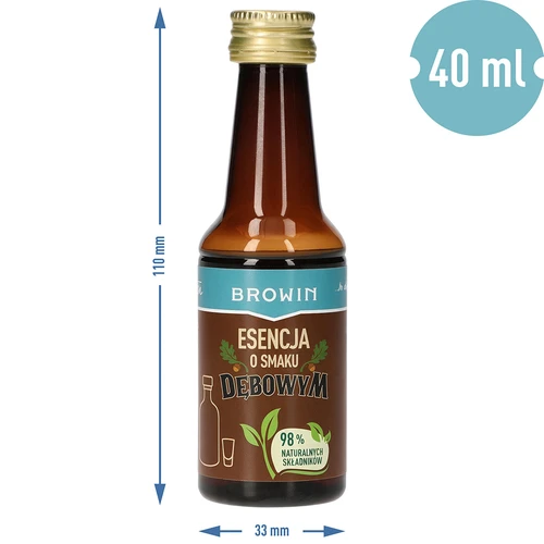 Essência com sabor a carvalho, com aroma e extrato naturais — 40 ml, para 4 L - 8