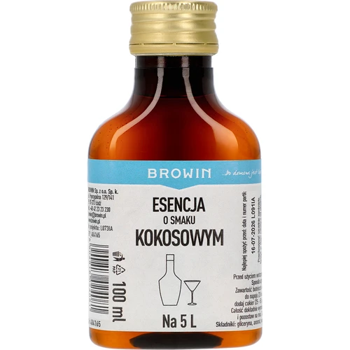 Essência com sabor a coco, para 5 L - 100 ml